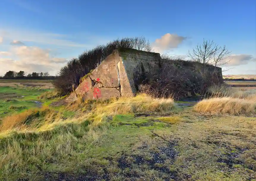 Remains of old Machynys rifle range