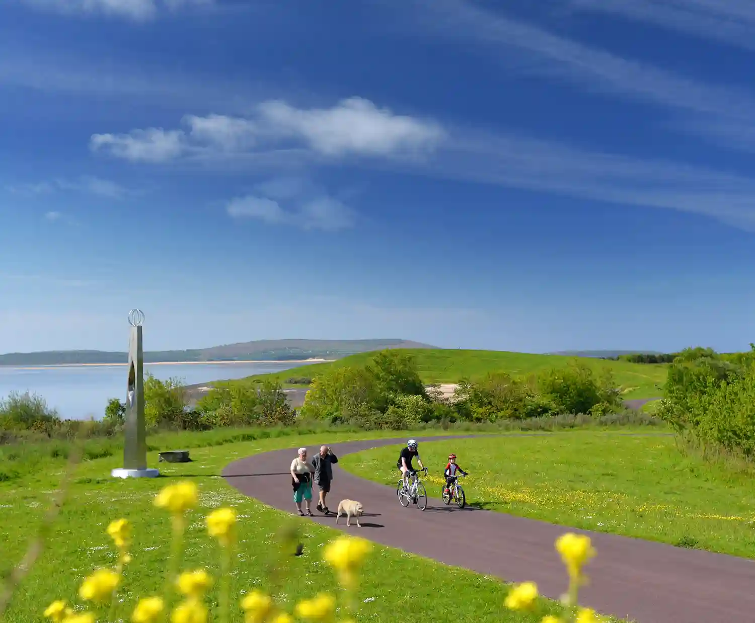 Burry Port on the Millennium Coastal Park, Carmarthenshire Millennium Coastal Park