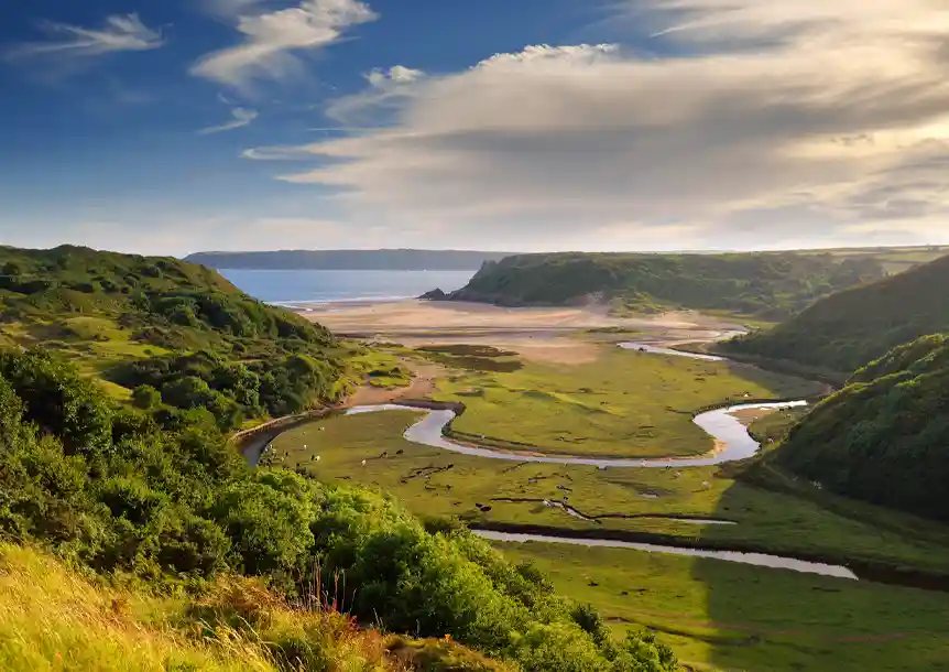 Three Cliffs Bay